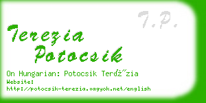 terezia potocsik business card